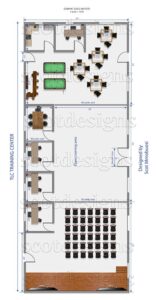 TLC training center building floor plan